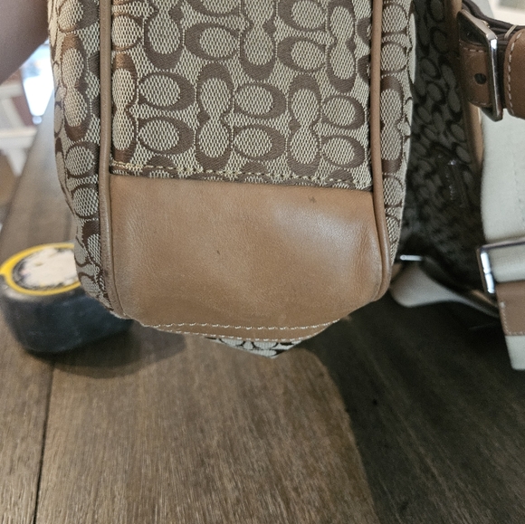 Vtg Coach Sam Sport Calf Leather Saddle Brown Crossbody Messenger Bag - Picture 7 of 8